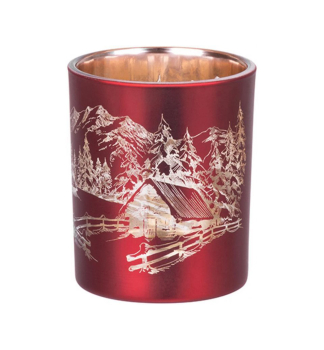 Svietnik MAGICHOME, 6x7 cm, �erven�, s krajinkou
