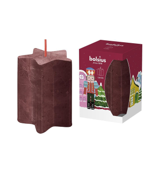 Svie�ka BOLSIUS PILLAR, Star Nutcracker, 100x70 mm