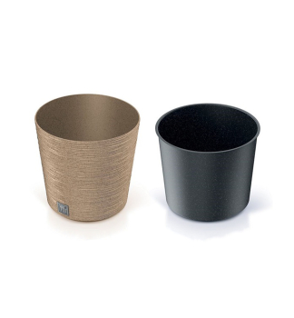 Kvetin�� FURU ROUND LOW eco wood naturo 30x29 cm