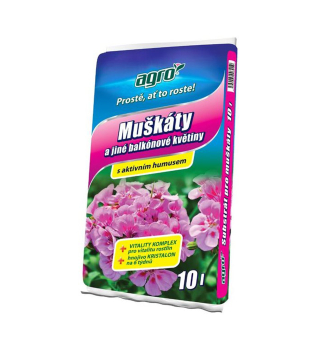 AGRO substr�t na MU�K�TY A BALK�NOV� KVETY 10 l