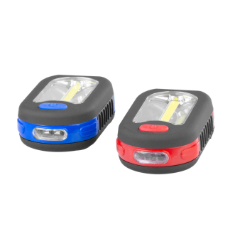 Svietidlo Strend Pro Worklight, pr�vesok, LED 200 lm, magnet, s klipsou, �erven�/modr�