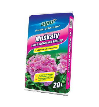 AGRO substr�t na MU�K�TY A BALK�NOV� KVETY 20 l