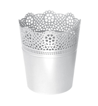 Kvetin�� LACE s �ipkou BIELA 18 cm