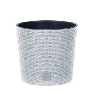 Kvetin�� RATO Round LOW BIELY 25x22,4 cm